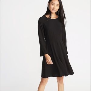 Fit & Flare Flute Sleeve Dress
